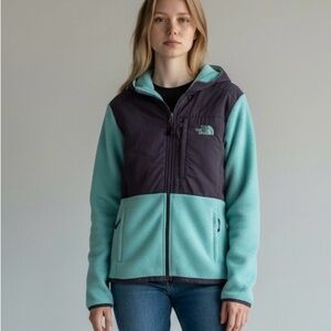 The North Face Denali Women's Jacket - Grey and Aqua, Women’s small